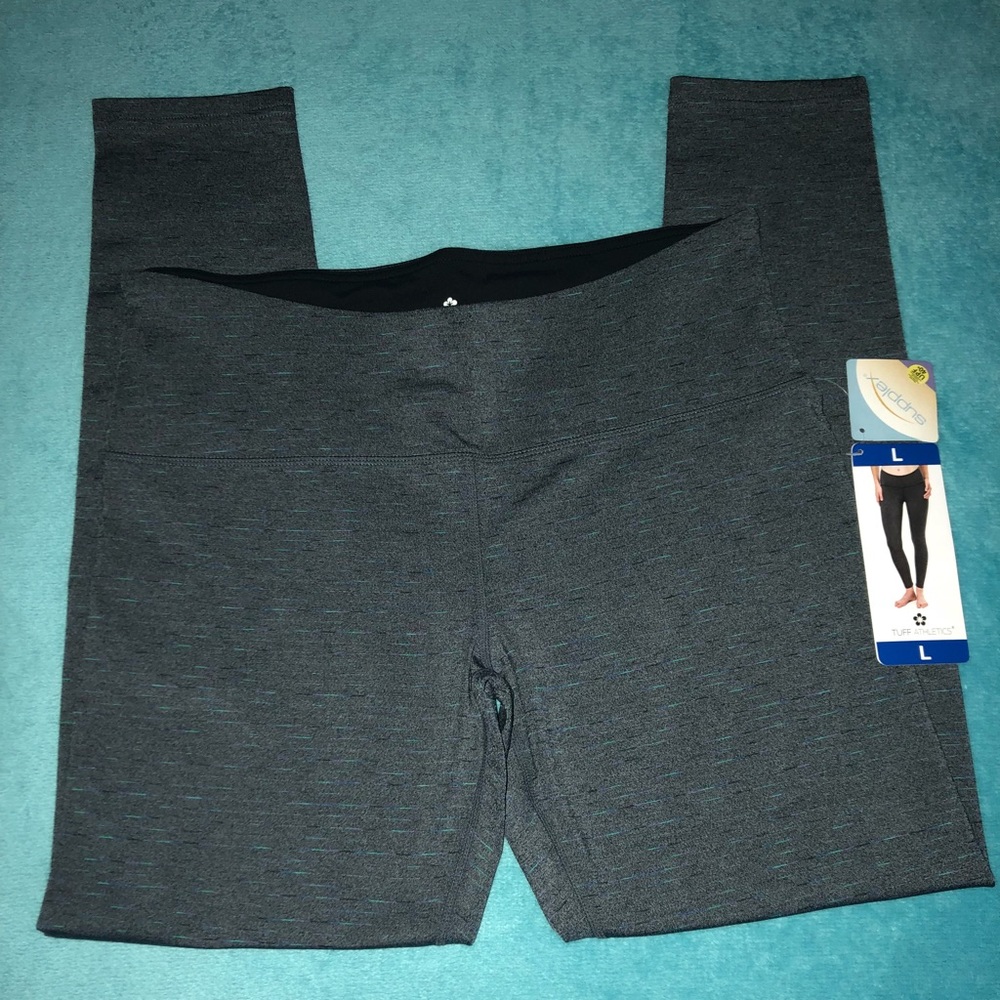Tuff Athletics Gray Active Yoga Leggings